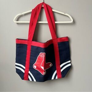 Boston Red Sox Canvas Tote Bag‎ Red White Blue Baseball Preppy Classic American